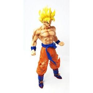 New Dragon Ball Z 13" Tall Figurine "Son Goku" Super Saiyan Fighting Yellow Hair